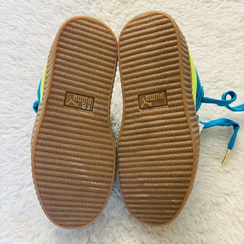 Puma Fenty x Creeper Phatty Speed Blue/Lime Suede Unisex Sneakers EU 37 US W6 M5 - Picture 12 of 12